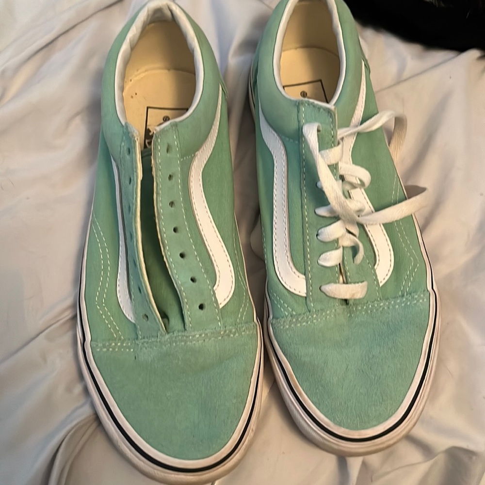 Teal vans shoes